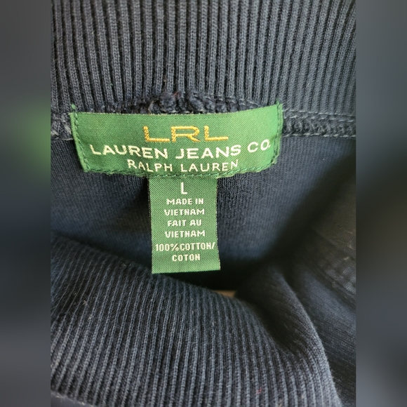 Ralph Lauren Turtleneck Sweater Dress Womens Large Navy Blue - Picture 8 of 8
